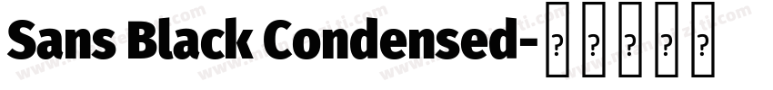 Sans Black Condensed字体转换